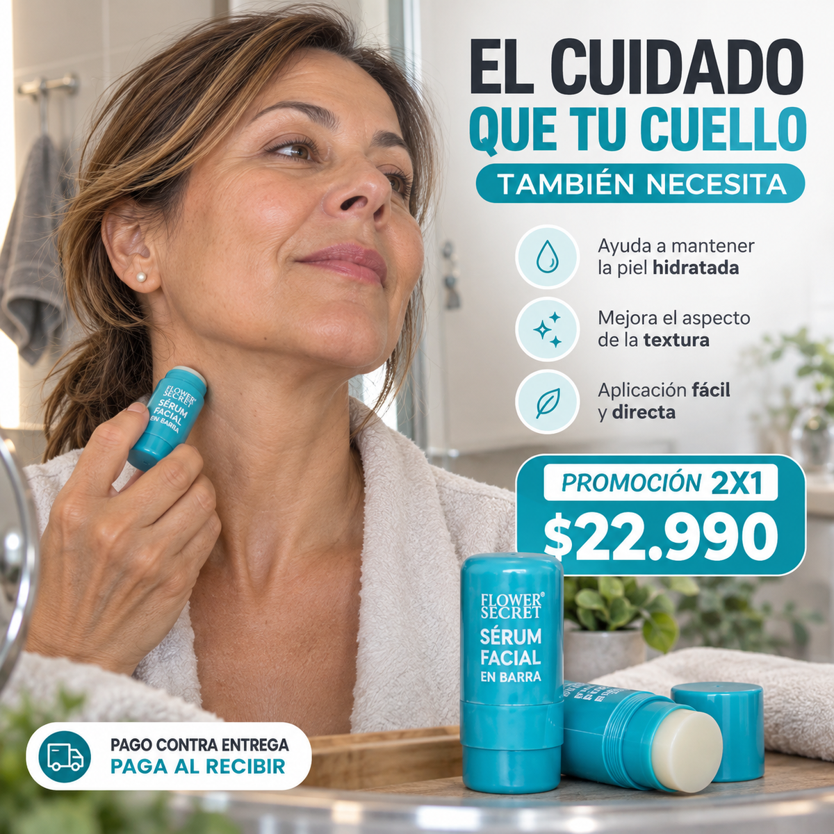 Flower Secret – Sérum Antiedad (Pack x2)