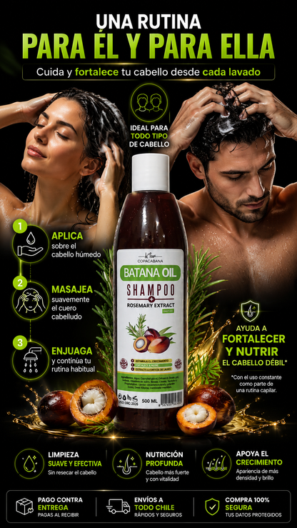 Shampoo Batana Oil | Fuerza y Nutrición Capilar
