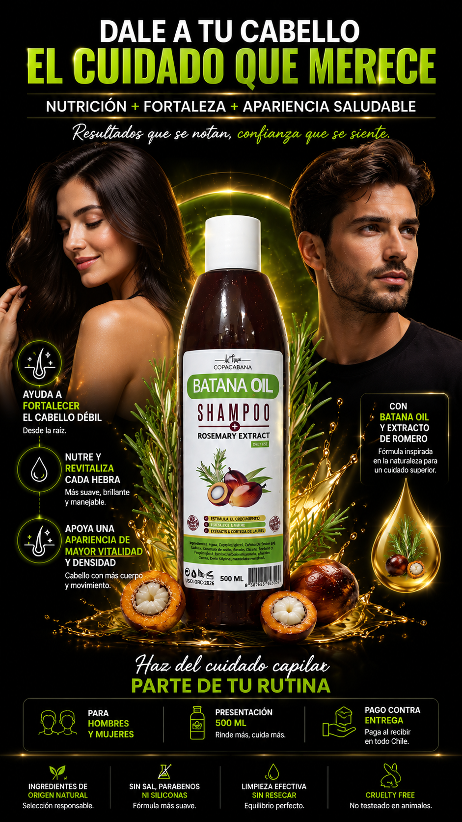 Shampoo Batana Oil | Fuerza y Nutrición Capilar