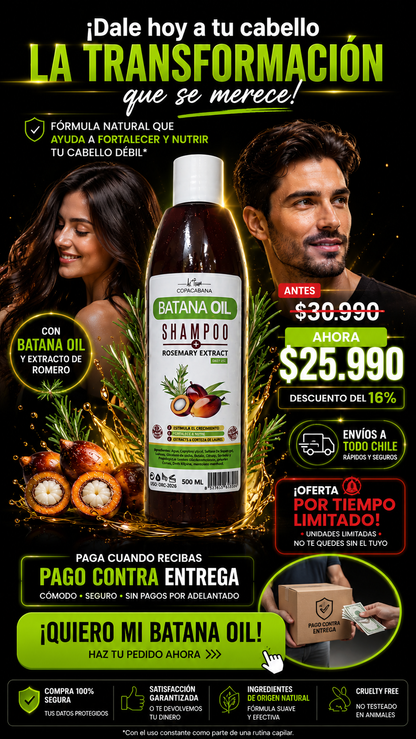 Shampoo Batana Oil | Fuerza y Nutrición Capilar