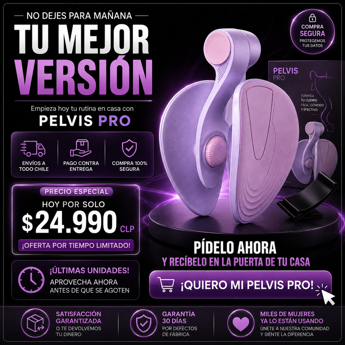 EJERCITADOR DE PELVIS EN CASA